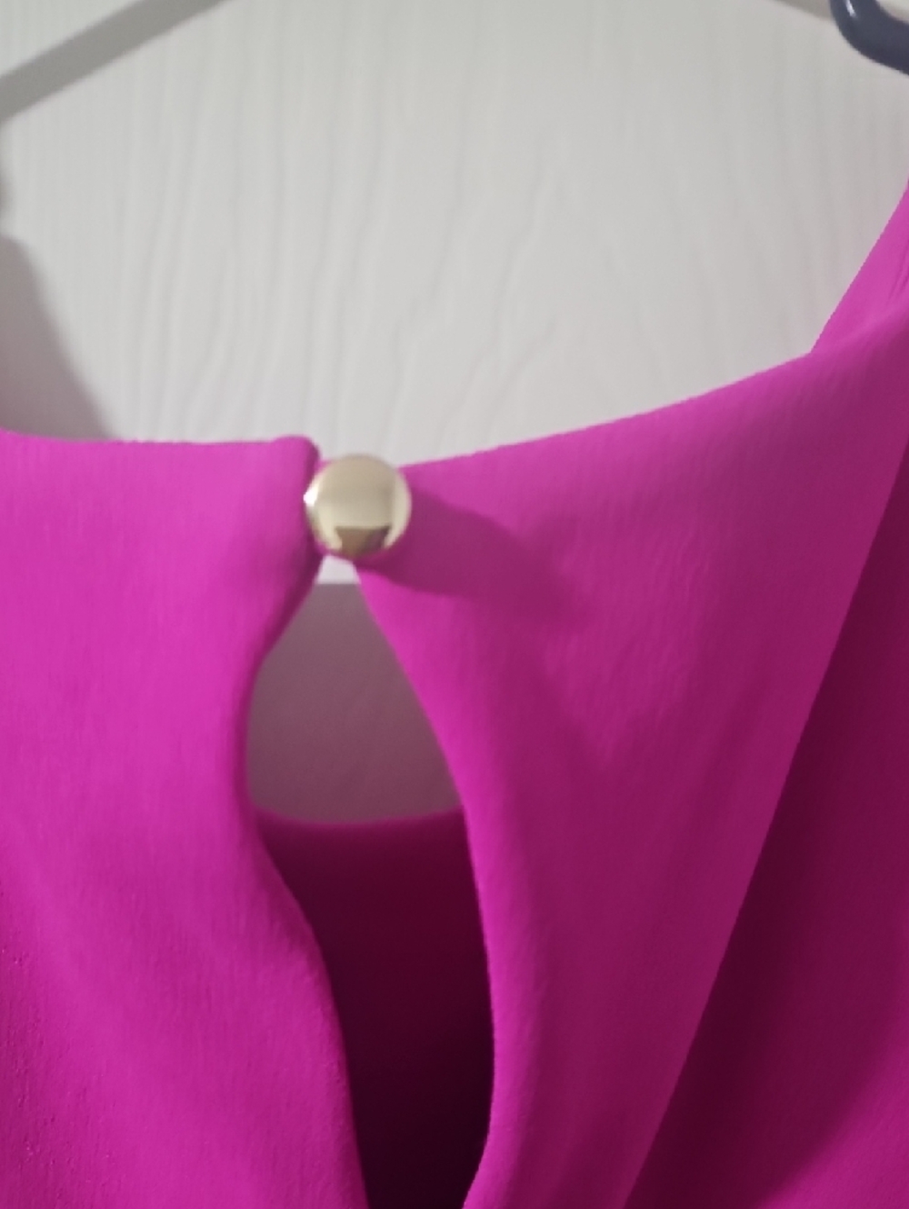 Perceptions Hot Pink Ruffle Sleeve Mini Dress - Picture 4 of 5